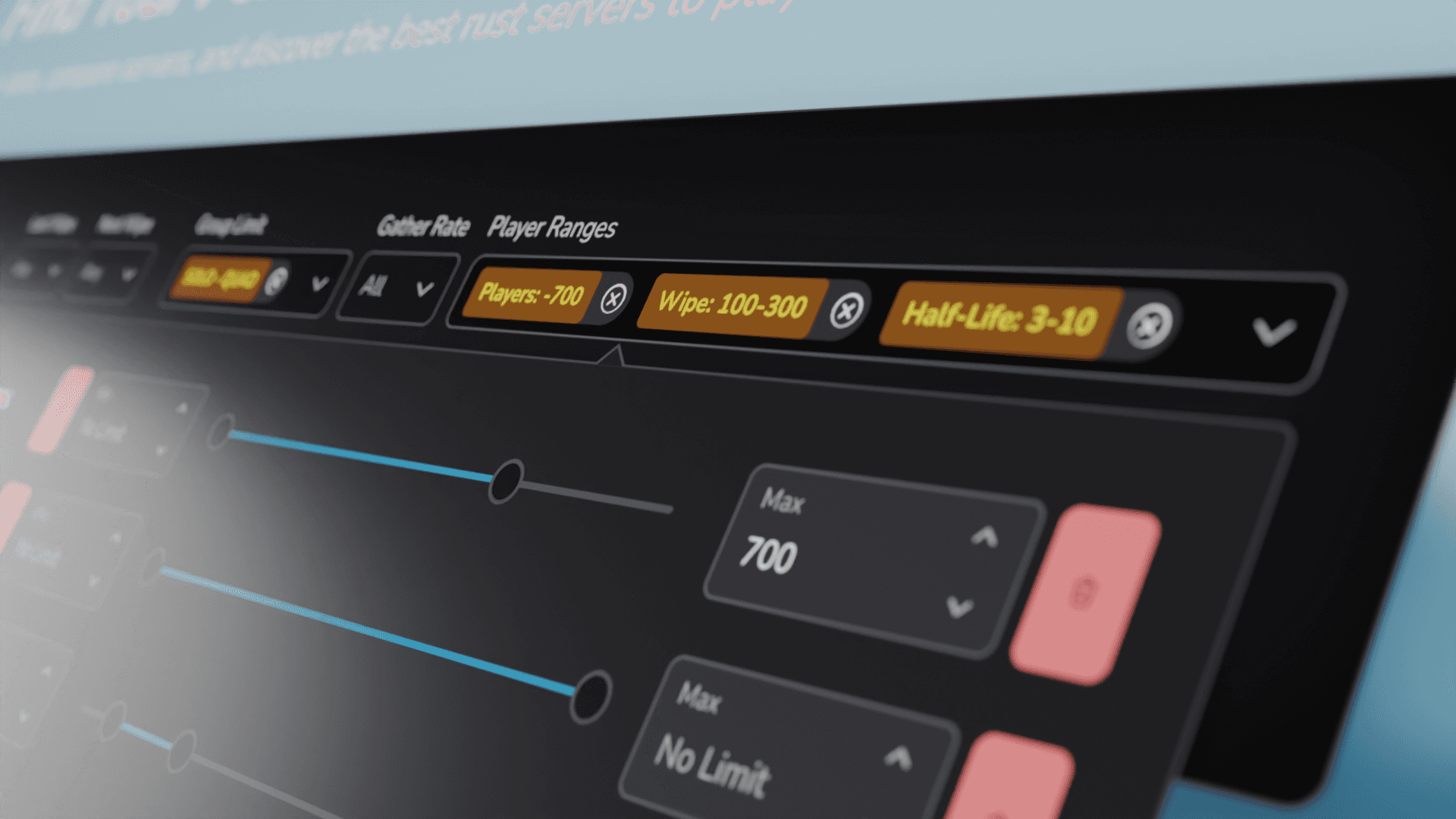 Rustalyzer search metrics filter