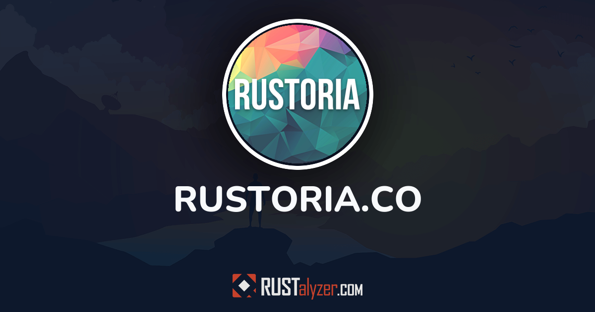 Rustoria.co – 62 Rust Servers, Wipe Schedule & Stats | RUSTalyzer